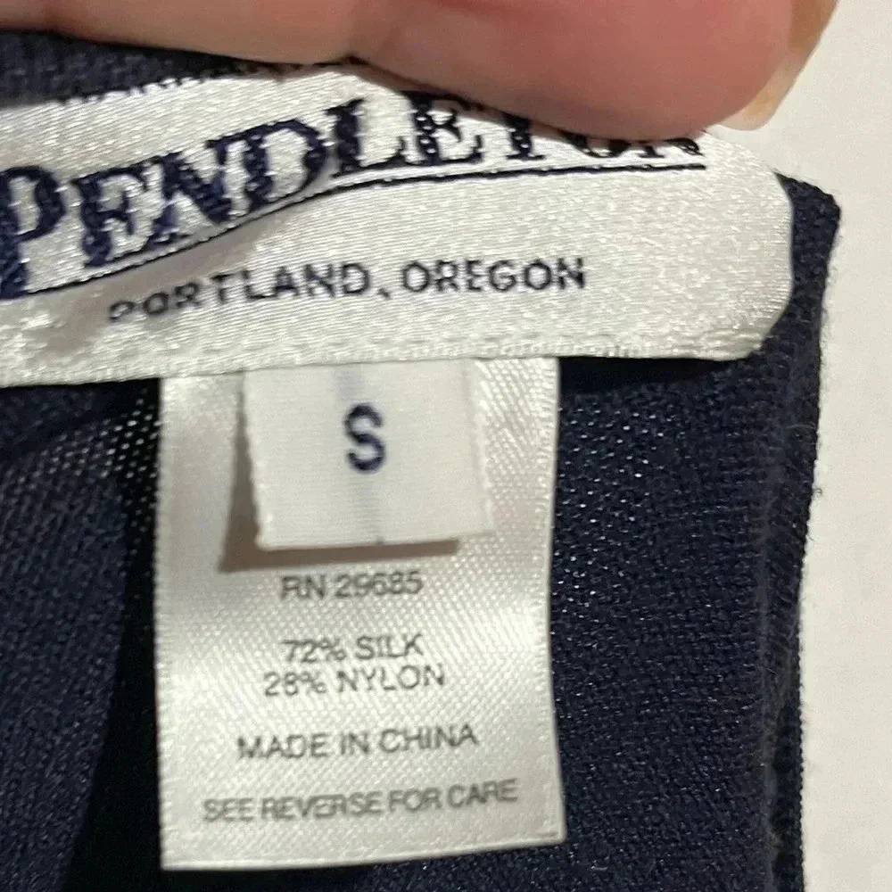 Pendleton Red, White And Blue Button Up Cardigan … - image 8